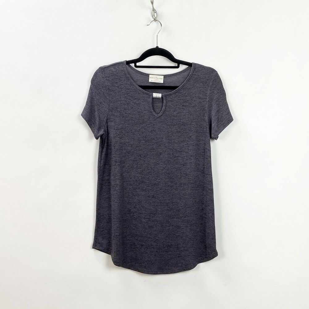 Bobbie Brooks Small Womens Gray Knit Loose Tee